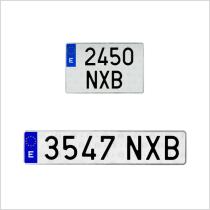 Placas de Matricula PLA3 - PLACA MATRICULA ACRILICA TAXI