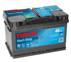 Tudor TL652 - Bateria Tudor EFG TL652 65 AH 650 A.