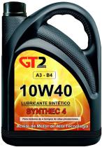 Promociones  Web GT210W40 - LUBRICANTE MOTOR 10W40 SINTÉTICO GT2 SYNTHEC 4 5 LITROS