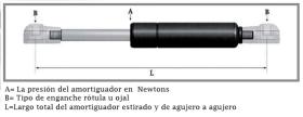 Montcada 08225100 - RESORTE GAS 225-100-08/18 M6